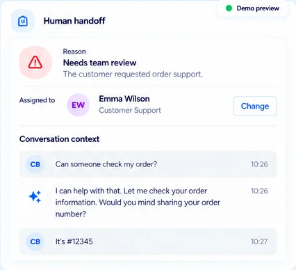 AI Auto-Reply Agent — how it works, demo data